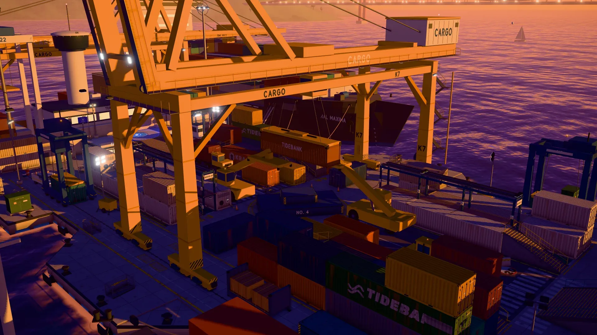 Cargo Terminal at dusk